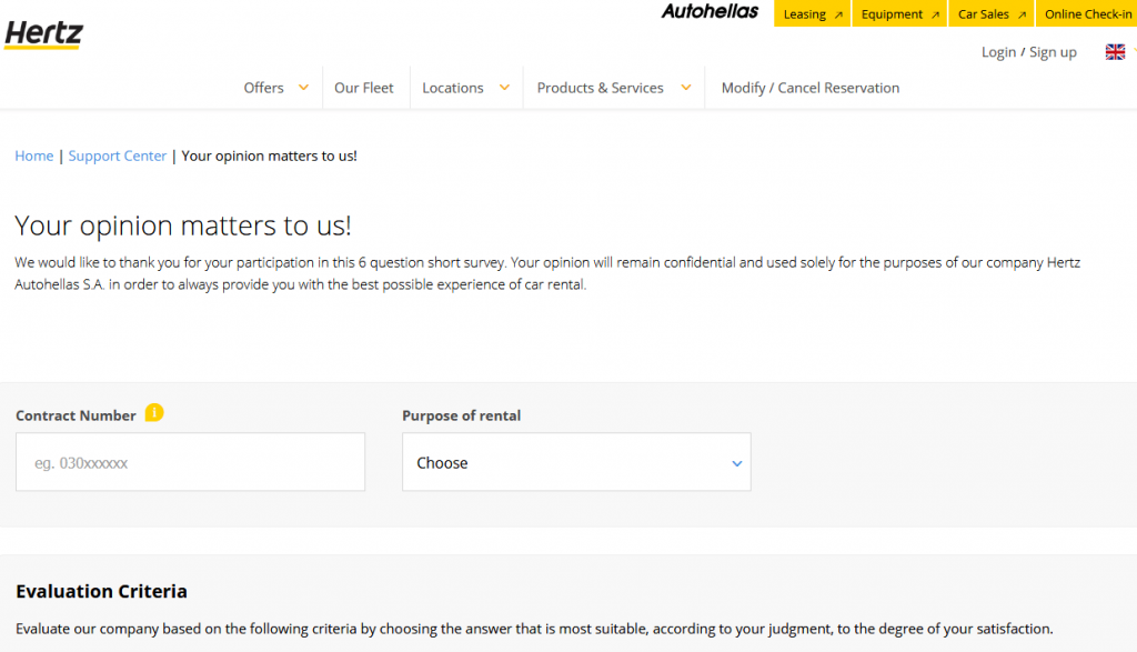 Hertz Survey
