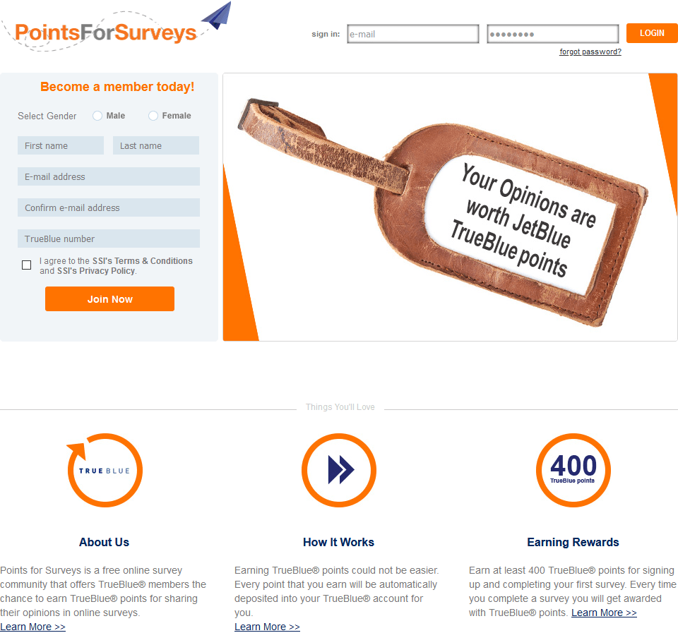 Points for Surveys