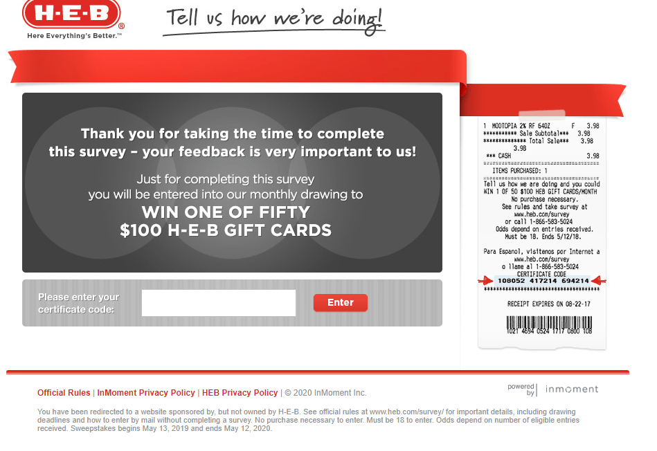 HEB Survey