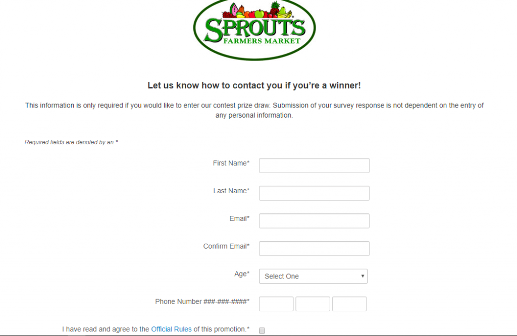 Sprouts Survey