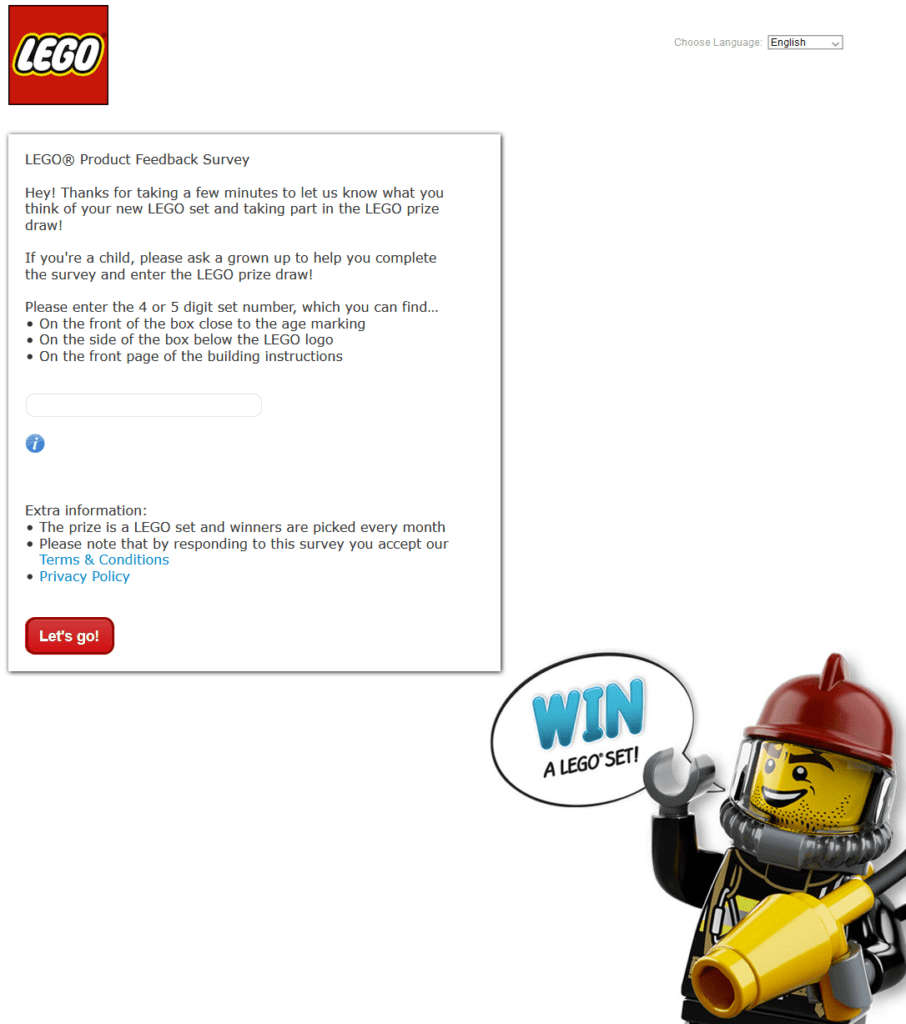 LEGO Product Feedback