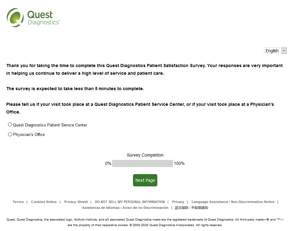 QuestDiagnosticsFeedback