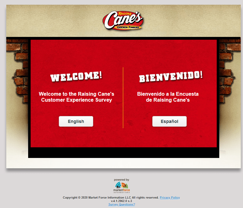 Raising Cane's Survey