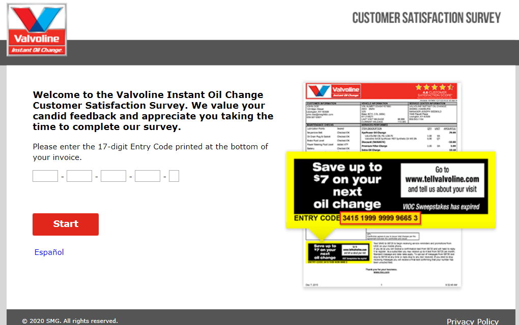 ellvalvoline Online Survey Review