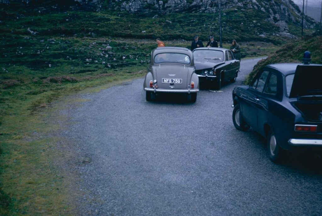 a group of cars on a road